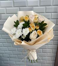 Букет цветов из:  Розы и Хризантемы в Дрожжино
