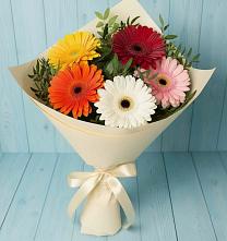 Букет цветов из:  Герберы #REPLACE_PRED# Дрожжино