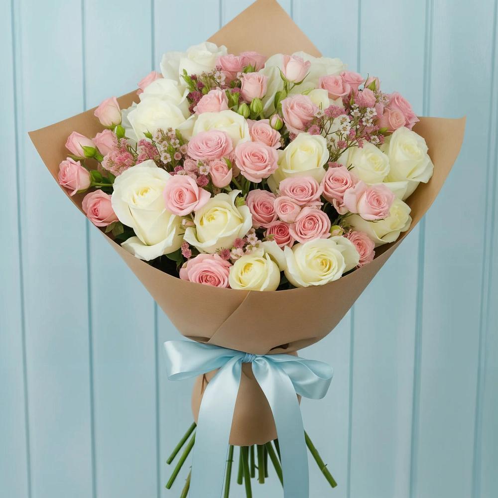 Букет цветов из: Розы в Дрожжино