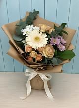 Букет цветов из:  Герберы и Хризантемы в Дрожжино