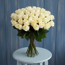 Букет 51 Белая роза Эдлесс Лав #REPLACE_PRED# Дрожжино