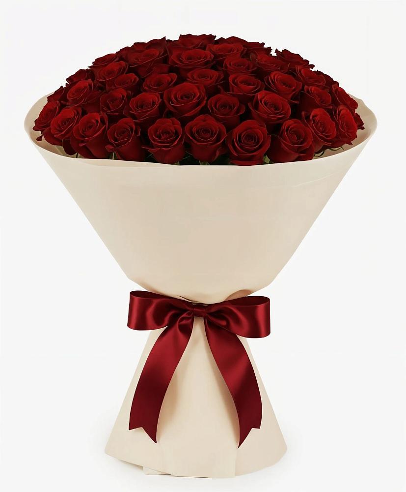 Букет 101 Бордовая роза Блэк Бакарра в Дрожжино