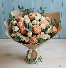 Букет цветов из:  Альстромерии и Розы #REPLACE_PRED# Дрожжино