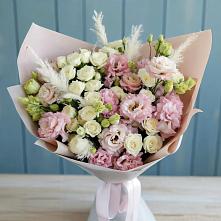 Букет цветов из:  Альстромерии и Розы в Дрожжино